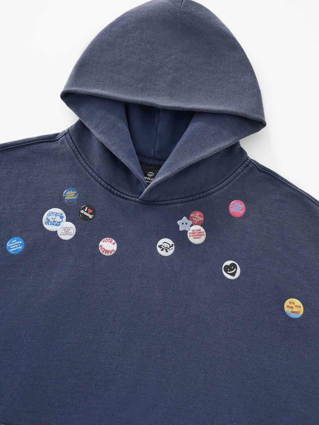 PIN HOODIE - VINTAGE NAVY