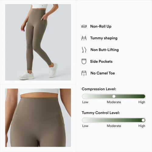 3-Piece High-Waisted Tummy Control Leggings Set