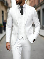 YND Men’s 3-Piece Slim Fit Formal Suit Set