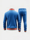 Sporty Men’s Striped Fleece Track Set
