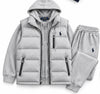 Men's Heritage  3-Piece Hooded Tracksuit Set with Puffer Vest