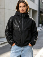 Water Reactive Cheetah Rain Jacket