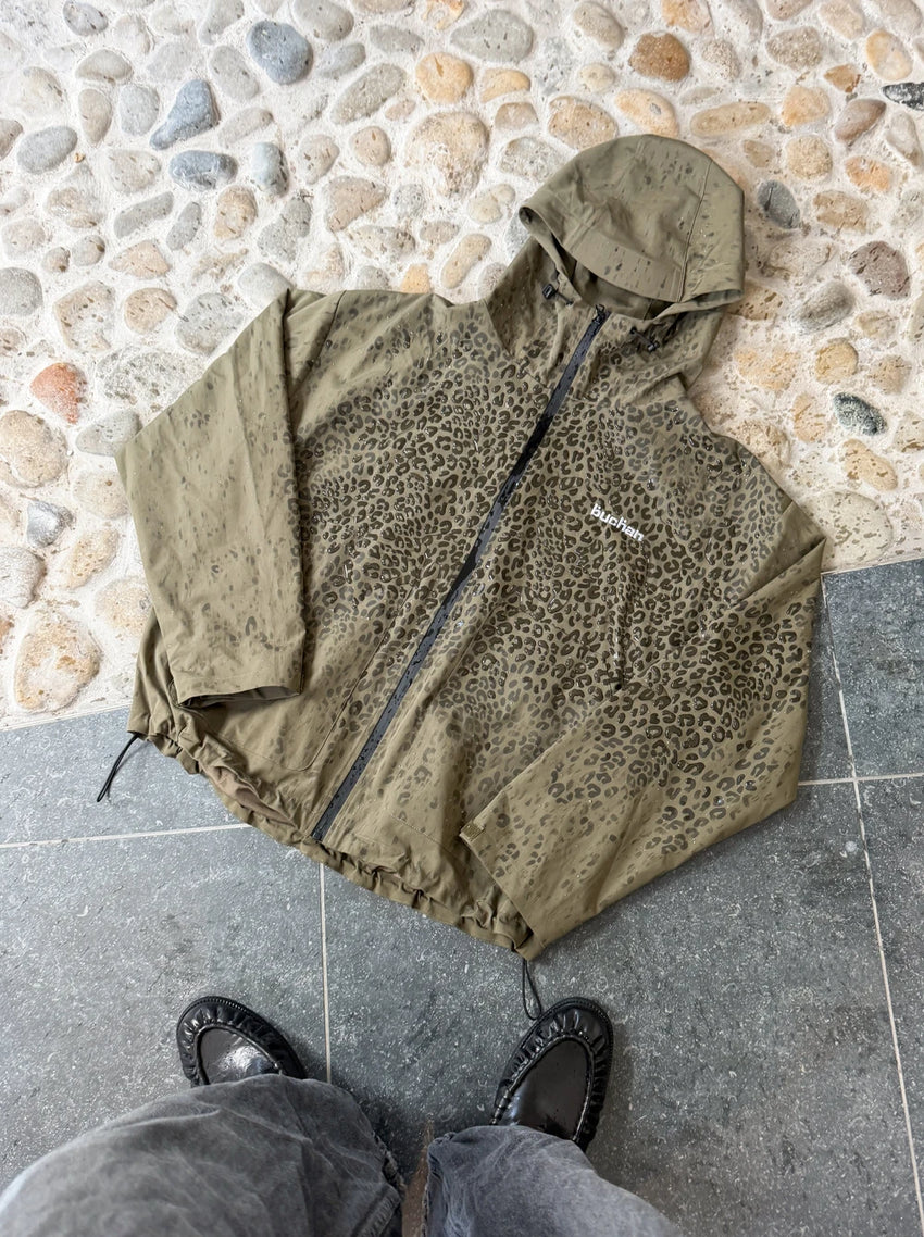 Water Reactive Cheetah Rain Jacket