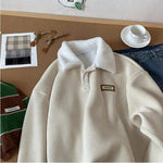 Corduroy Polo Collar Jacket – Vintage Casual Outerwear