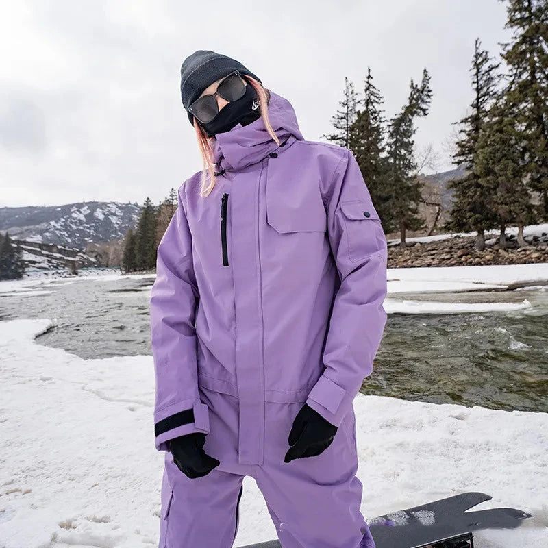 Yaleda One-Piece Ski Suit – Waterproof, Windproof & Insulated Snowsuit