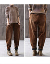 Plus-Size Corduroy Pants – Elastic-Waist Straight Leg