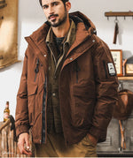 Down jacket 2026 new graphene outdoor functional hooded jacket