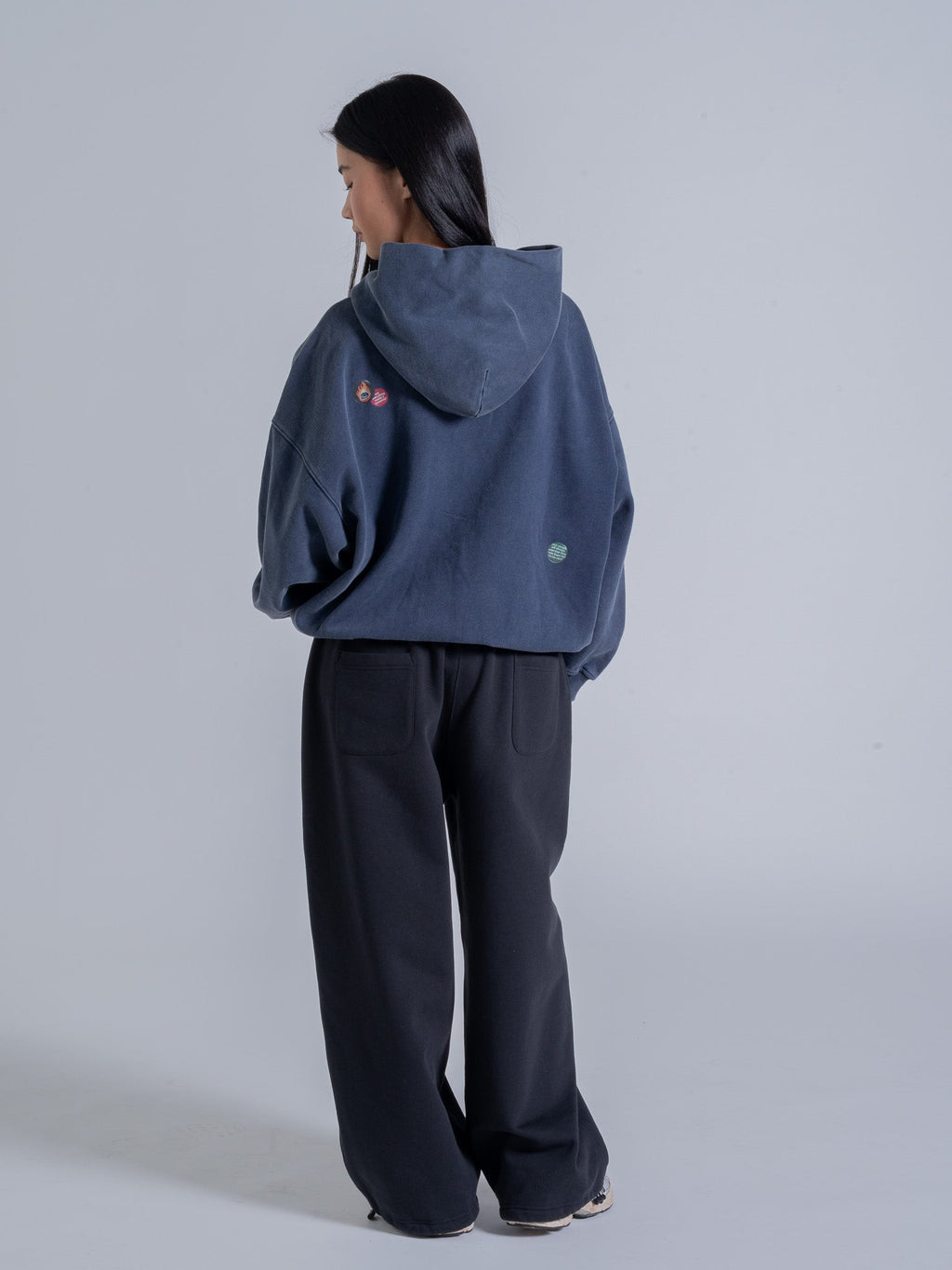 PIN HOODIE - VINTAGE NAVY