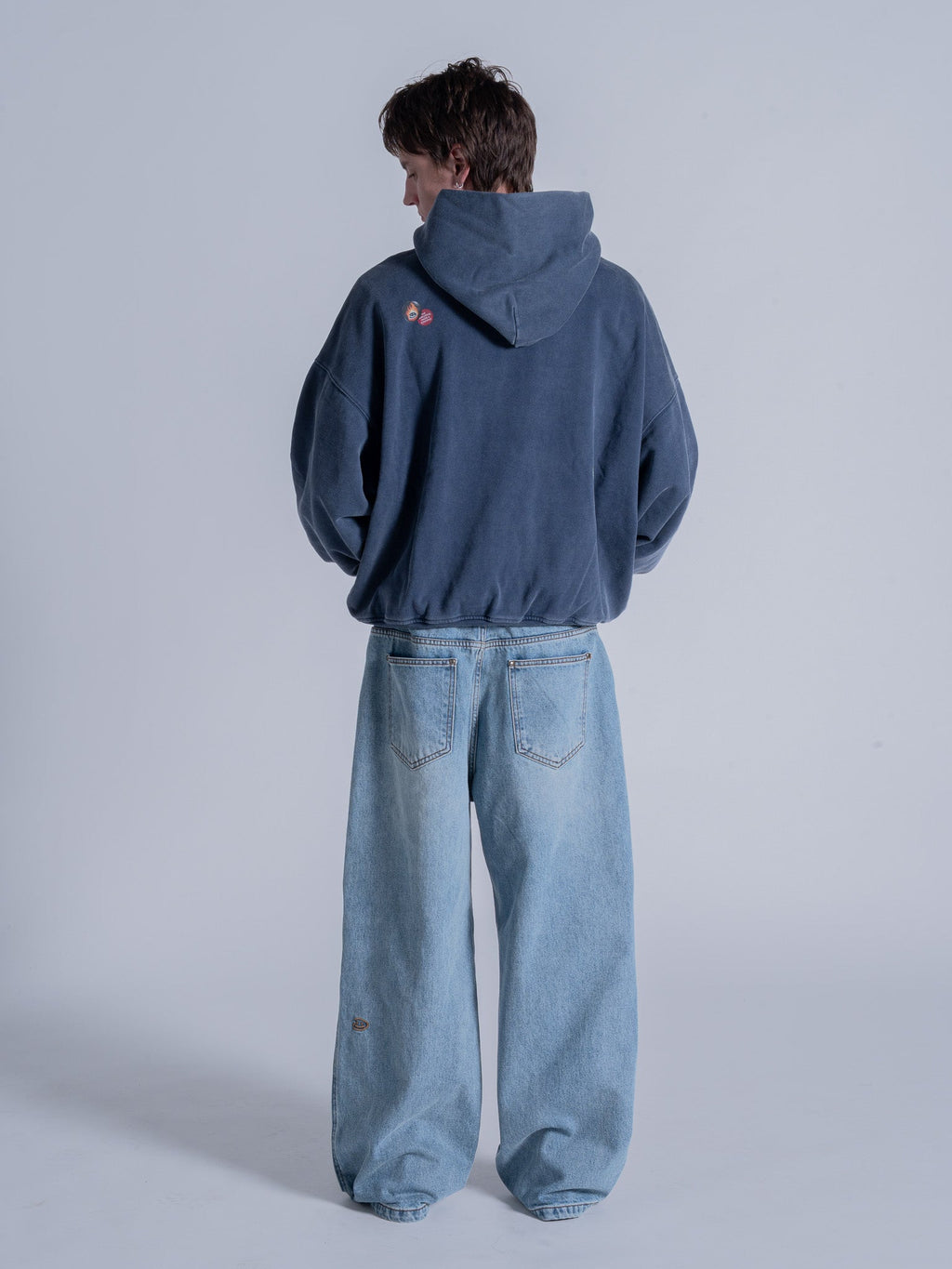 PIN HOODIE - VINTAGE NAVY