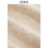 Cider Women's Fringed Wool-Blend Long Wrap Cardigan with Tie Belt