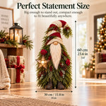Christmas Porch Decor – Evergreen Gnome & Whimsical Elf Tree