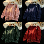 Corduroy Polo Collar Jacket – Vintage Casual Outerwear