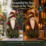 Christmas Porch Decor – Evergreen Gnome & Whimsical Elf Tree